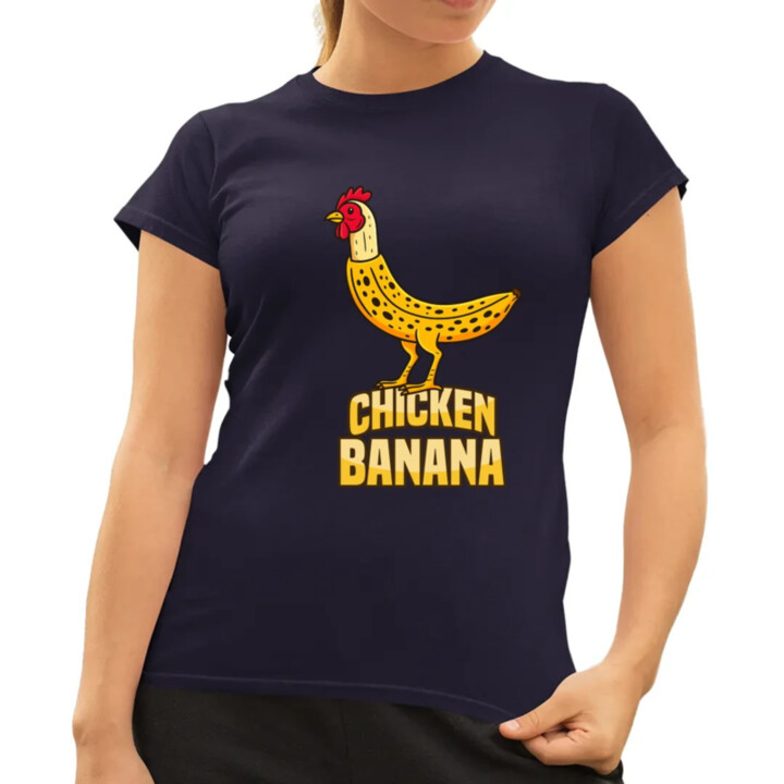 Chicken Banana - dámske tričko s potlačou