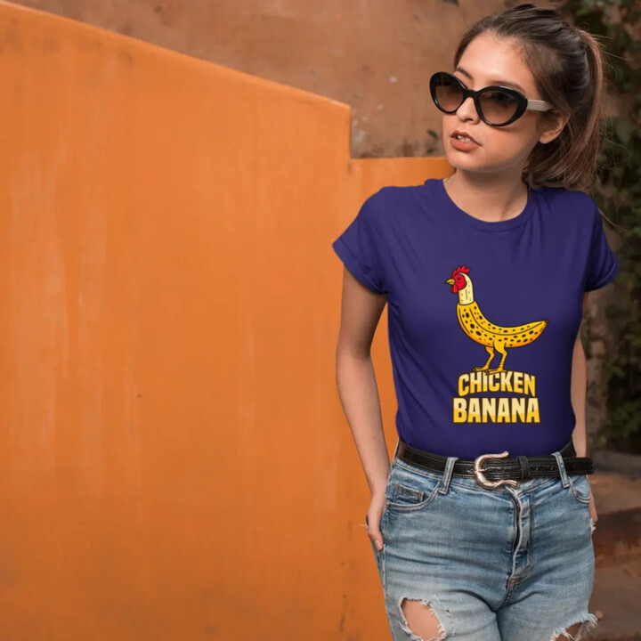 Chicken Banana - dámske tričko s potlačou