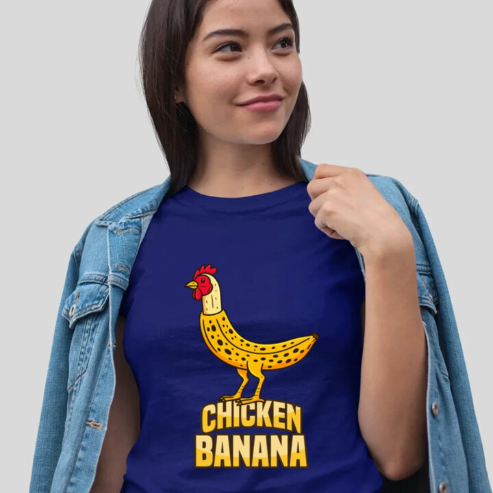 Chicken Banana - dámske tričko s potlačou