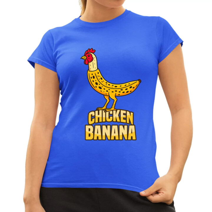 Chicken Banana - dámske tričko s potlačou