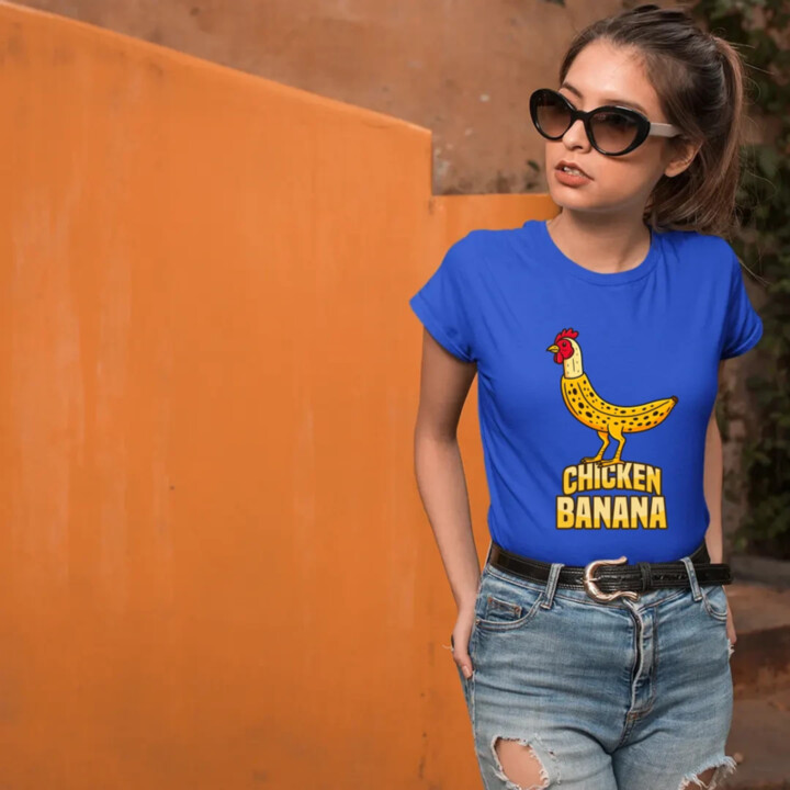 Chicken Banana - dámske tričko s potlačou