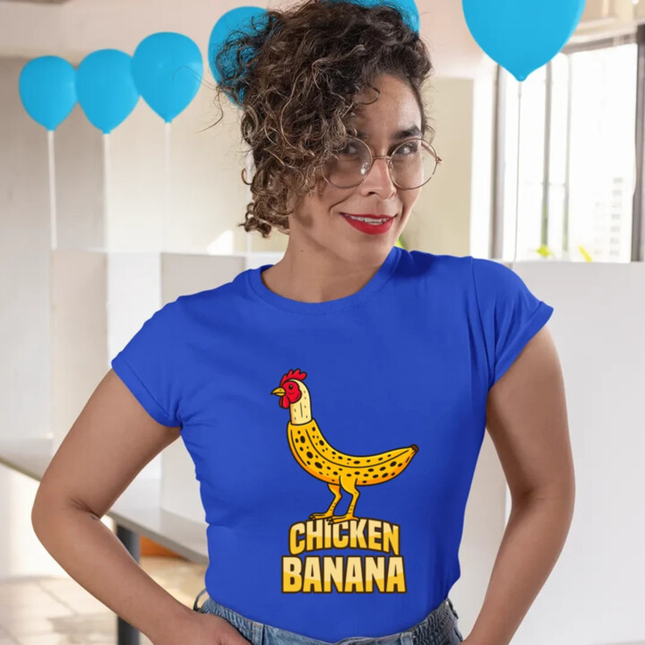 Chicken Banana - dámske tričko s potlačou