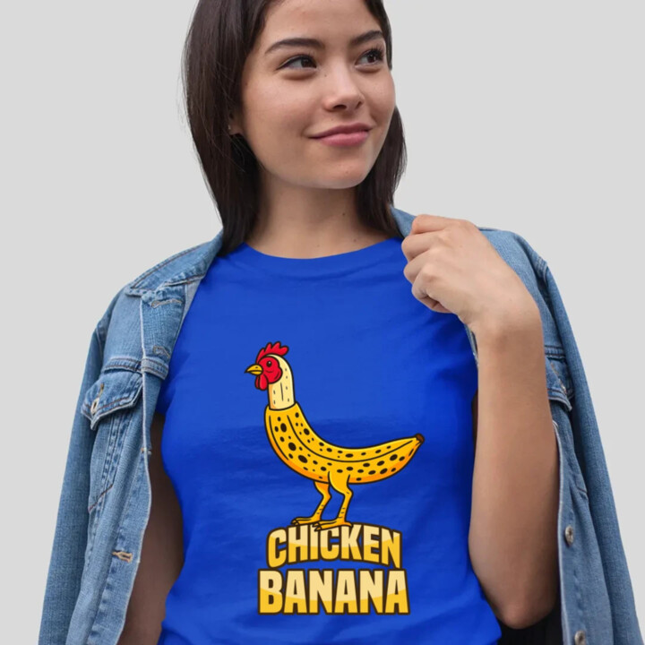 Chicken Banana - dámske tričko s potlačou