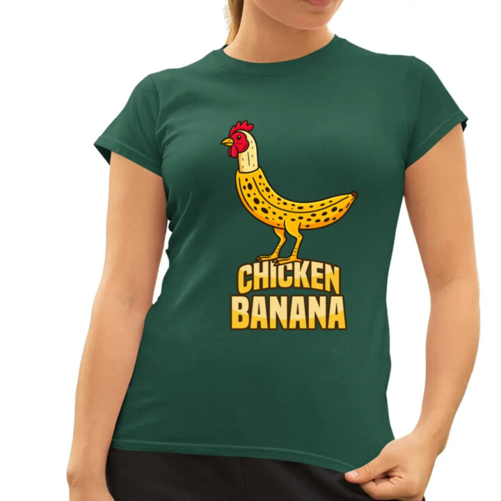 Chicken Banana - dámske tričko s potlačou