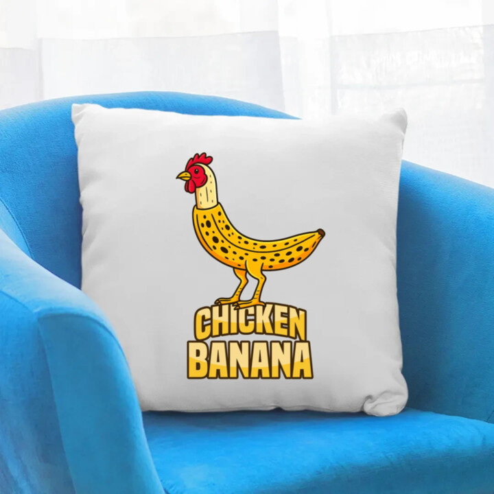 Chicken Banana - vankúš s potlačou