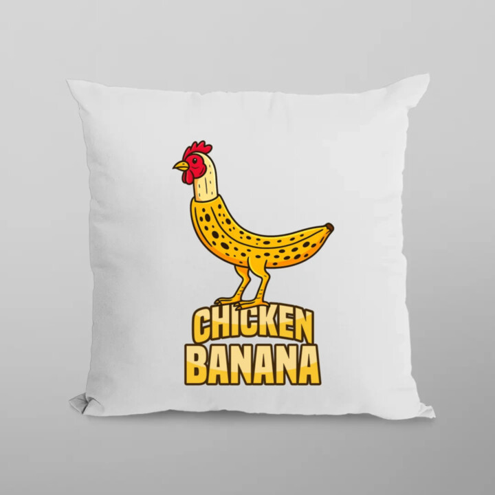 Chicken Banana - vankúš s potlačou