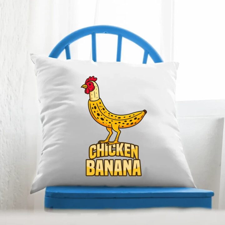 Chicken Banana - vankúš s potlačou