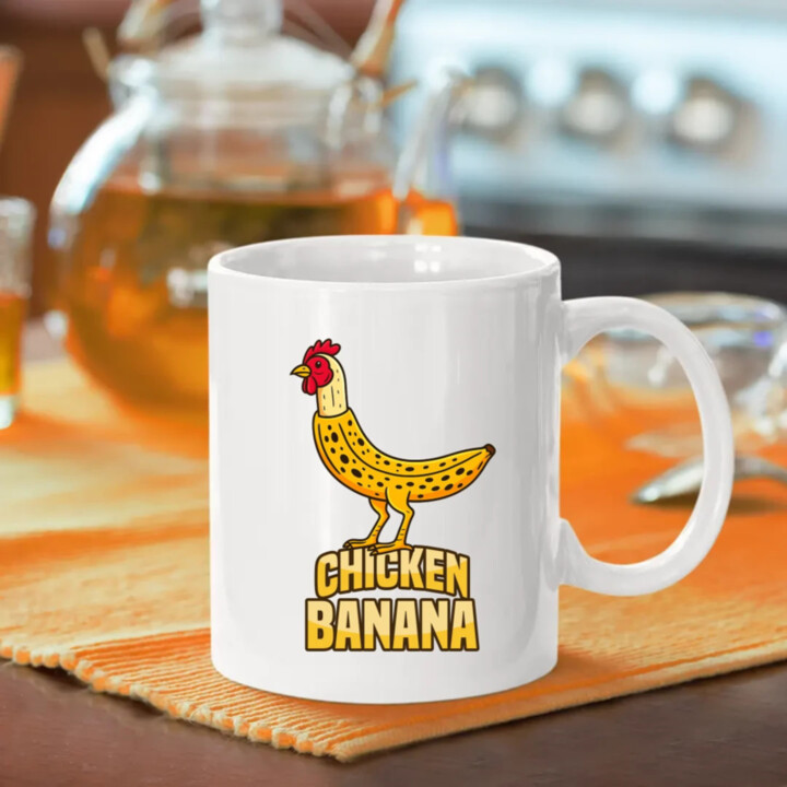Chicken Banana - keramický hrnček s potlačou