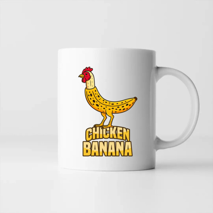 Chicken Banana - keramický hrnček s potlačou