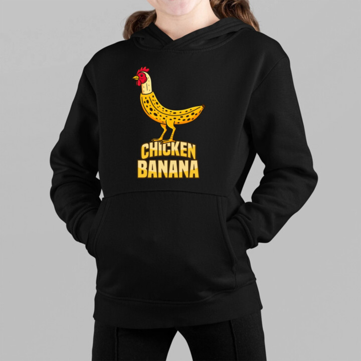 Chicken Banana - detská mikina s kapucňou