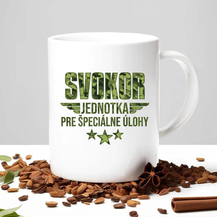 Svokor - jednotka pre špeciálne úlohy - keramický hrnček s potlačou