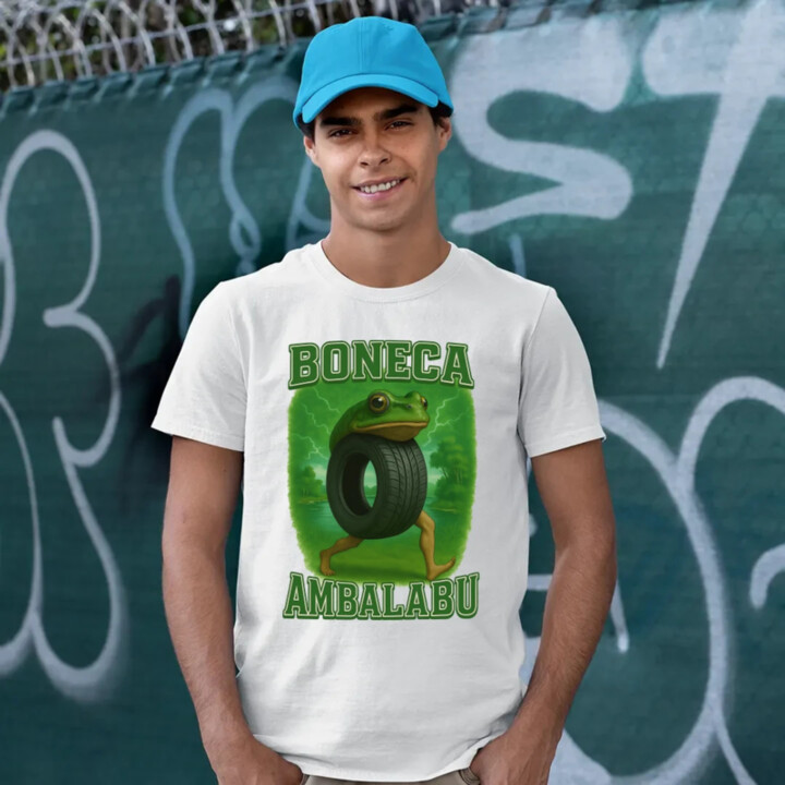 Boneca ambalabu - Italian brainrot - pánske tričko s potlačou