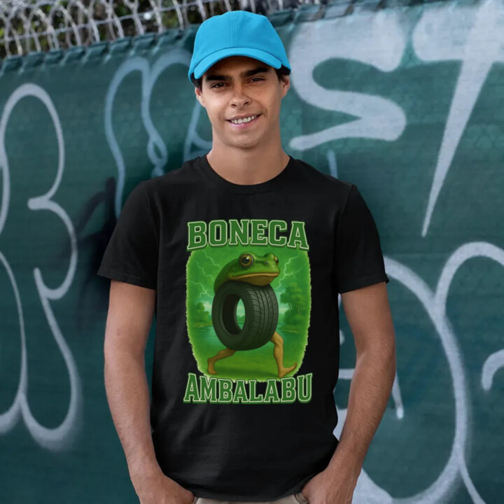 Boneca ambalabu - Italian brainrot - pánske tričko s potlačou
