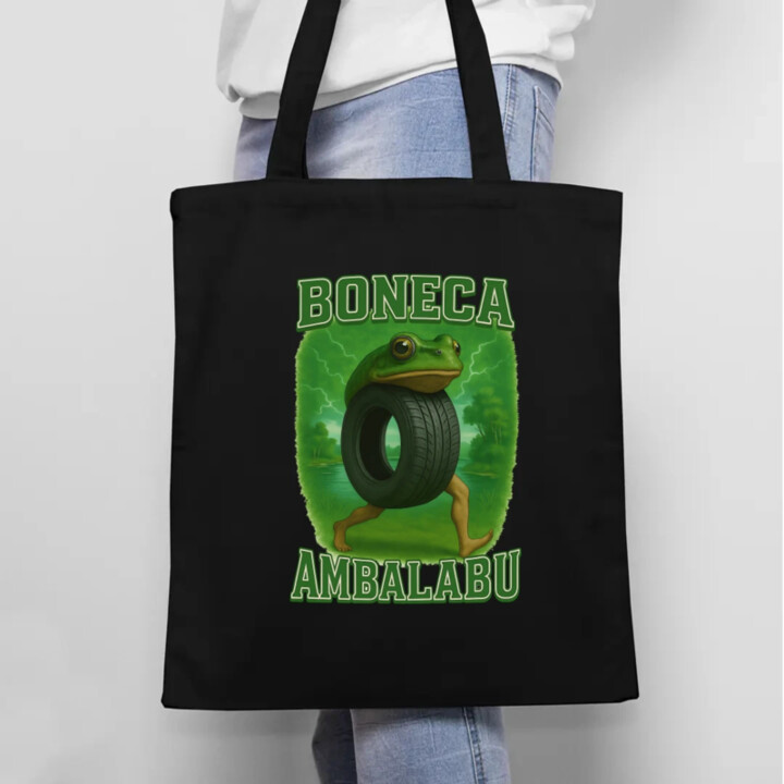 Boneca ambalabu - Italian brainrot - taška s potlačou