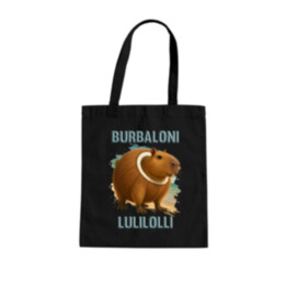 Burbaloni Lulilolli - Italian Brainrot - kapybara v kokose - taška s potlačou