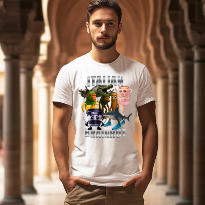 Italian Brainrot v2 - pánske tričko s potlačou