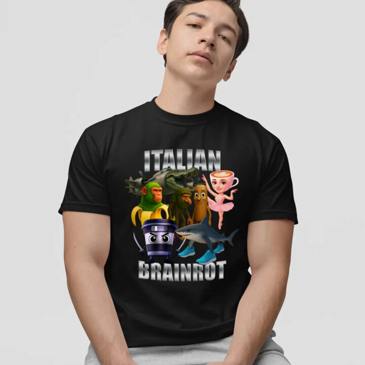 Italian Brainrot v2 - pánske tričko s potlačou