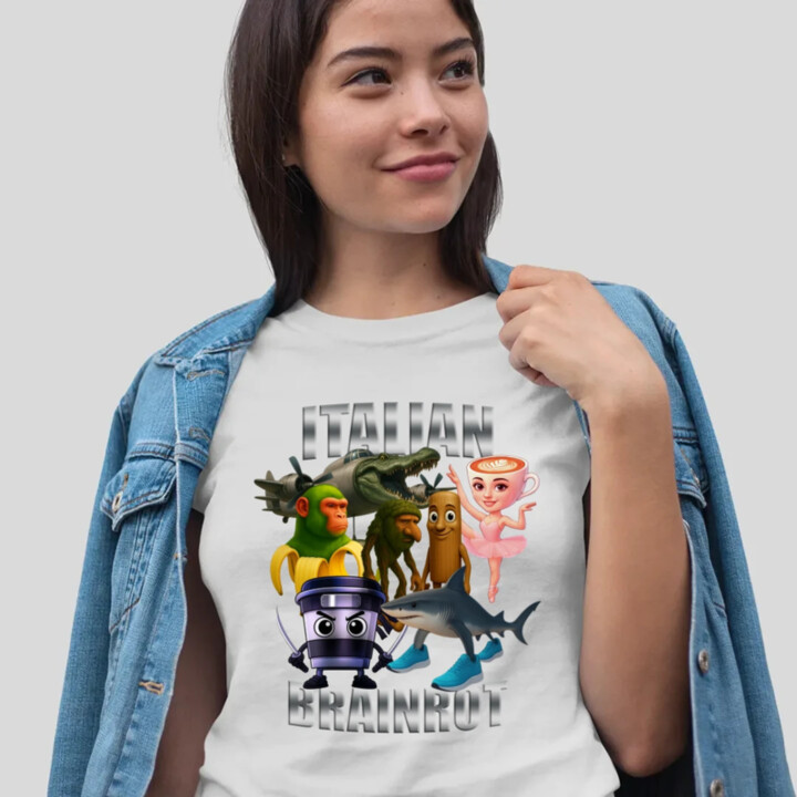 Italian Brainrot v2 - dámske tričko s potlačou