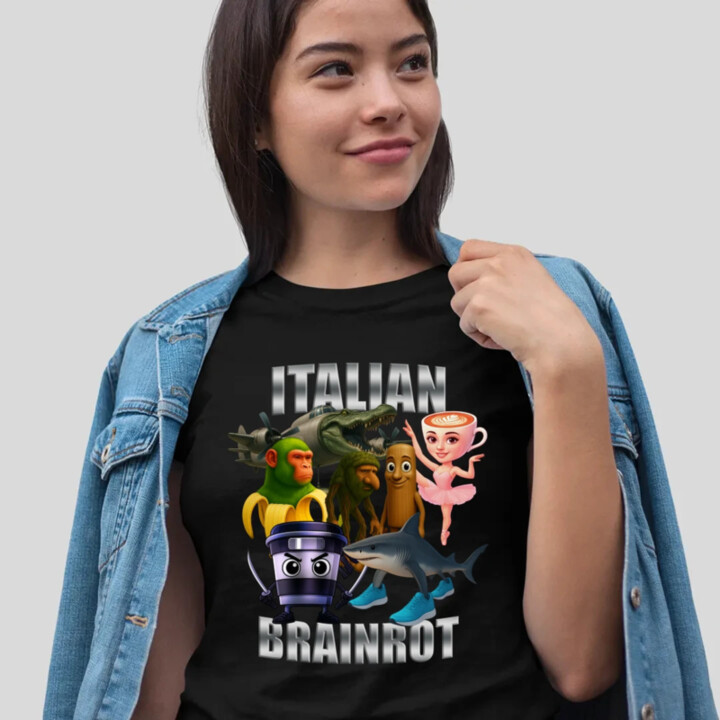 Italian Brainrot v2 - dámske tričko s potlačou