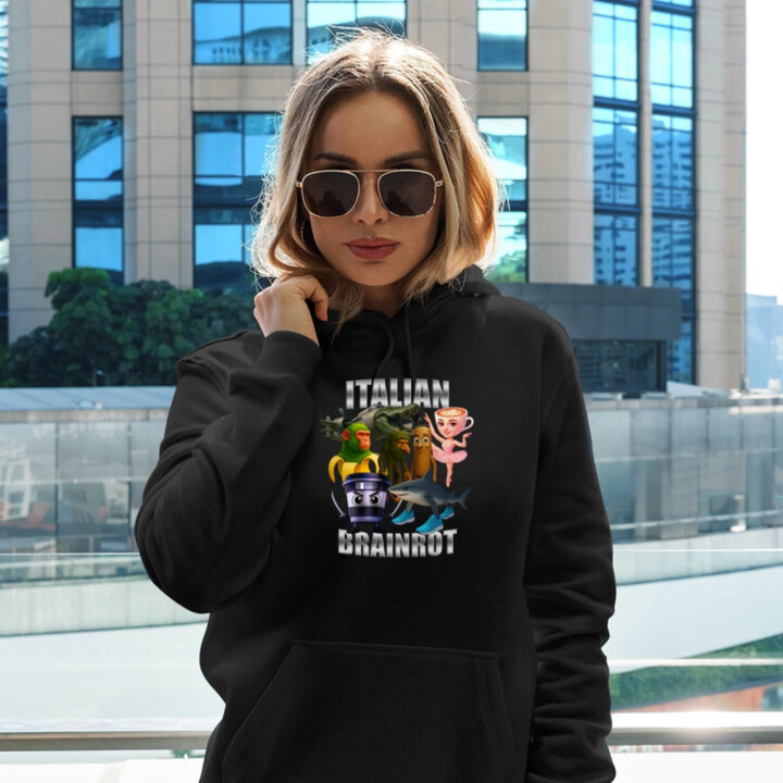 Italian Brainrot v2  - dámska mikina s potlačou