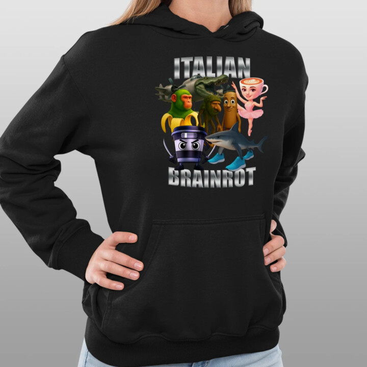 Italian Brainrot v2  - dámska mikina s potlačou