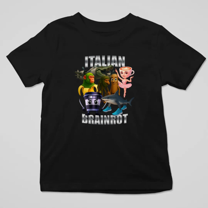 Italian Brainrot v2 - detské tričko s potlačou
