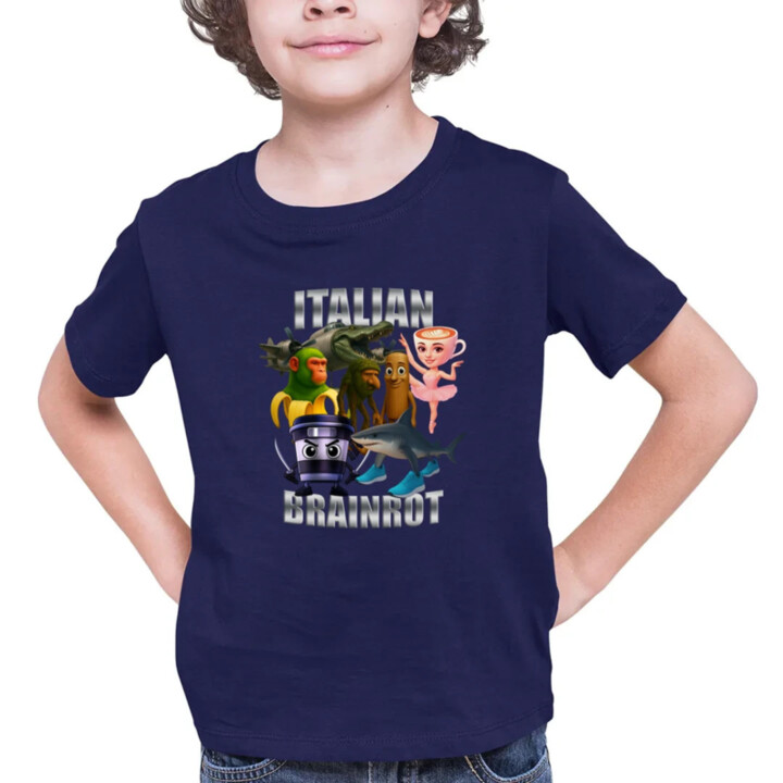 Italian Brainrot v2 - detské tričko s potlačou