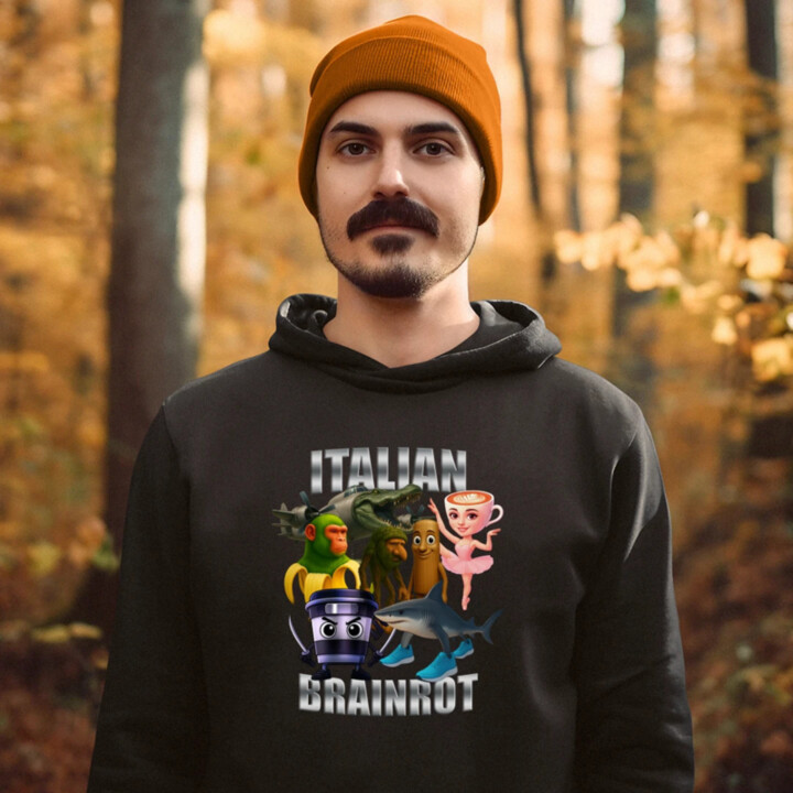 Italian Brainrot v2  - pánska mikina s potlačou