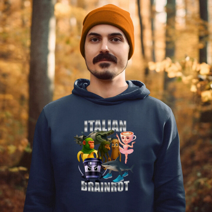 Italian Brainrot v2  - pánska mikina s potlačou