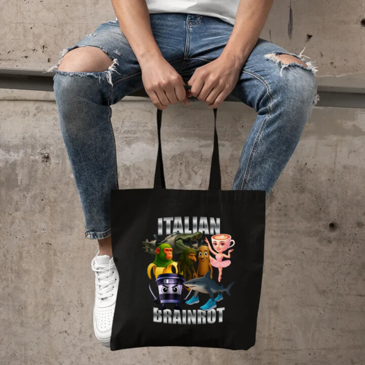 Italian Brainrot v2 - taška s potlačou