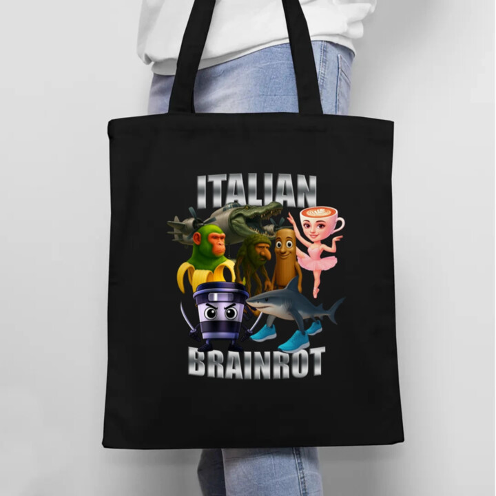 Italian Brainrot v2 - taška s potlačou