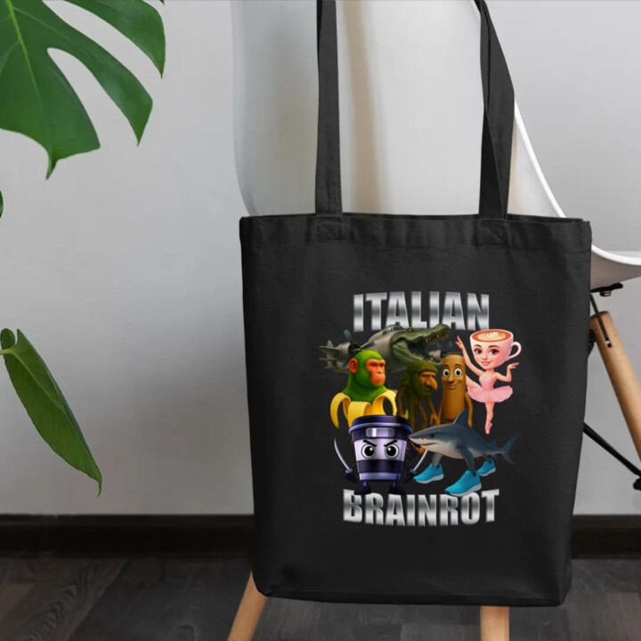 Italian Brainrot v2 - taška s potlačou