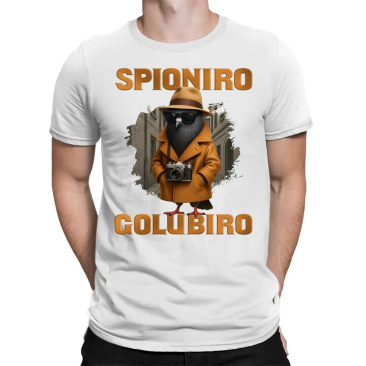 Spioniro Golubiro - Italian Brainrot - pánske tričko s potlačou