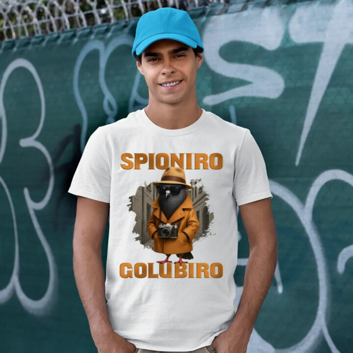 Spioniro Golubiro - Italian Brainrot - pánske tričko s potlačou