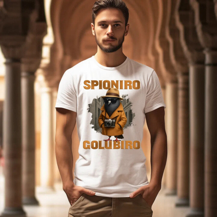 Spioniro Golubiro - Italian Brainrot - pánske tričko s potlačou