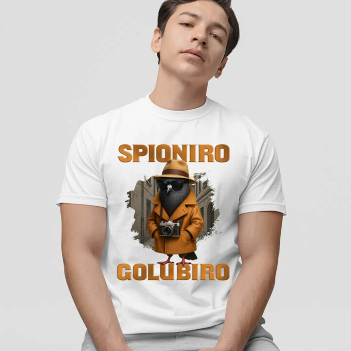 Spioniro Golubiro - Italian Brainrot - pánske tričko s potlačou