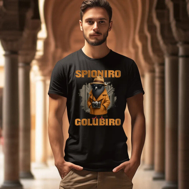 Spioniro Golubiro - Italian Brainrot - pánske tričko s potlačou