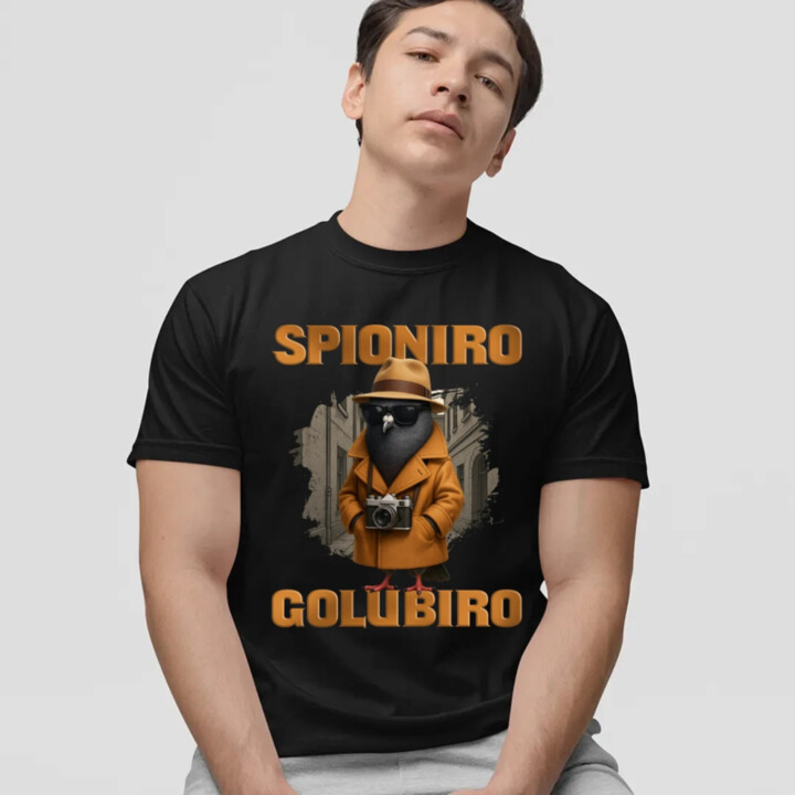 Spioniro Golubiro - Italian Brainrot - pánske tričko s potlačou