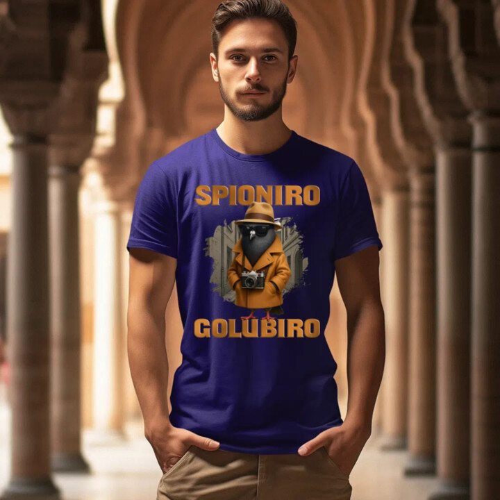 Spioniro Golubiro - Italian Brainrot - pánske tričko s potlačou