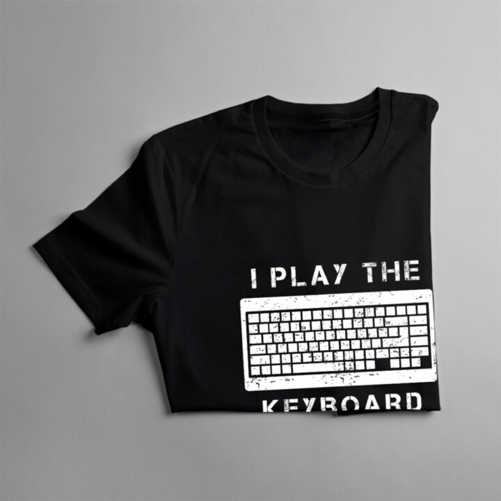 I play the keyboard - Pánske tričko s potlačou