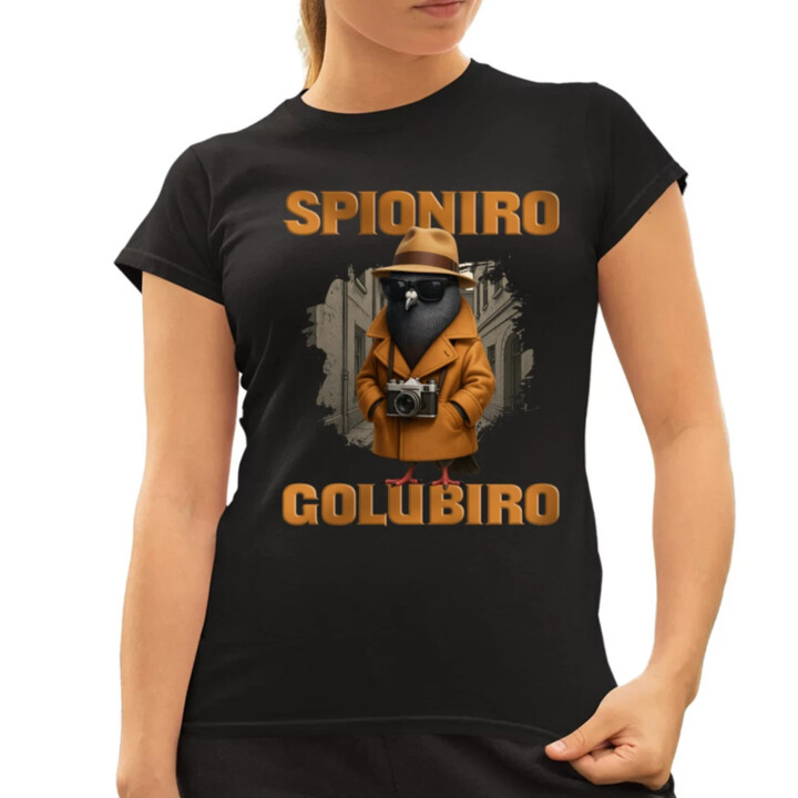 Spioniro Golubiro - Italian Brainrot - dámske tričko s potlačou