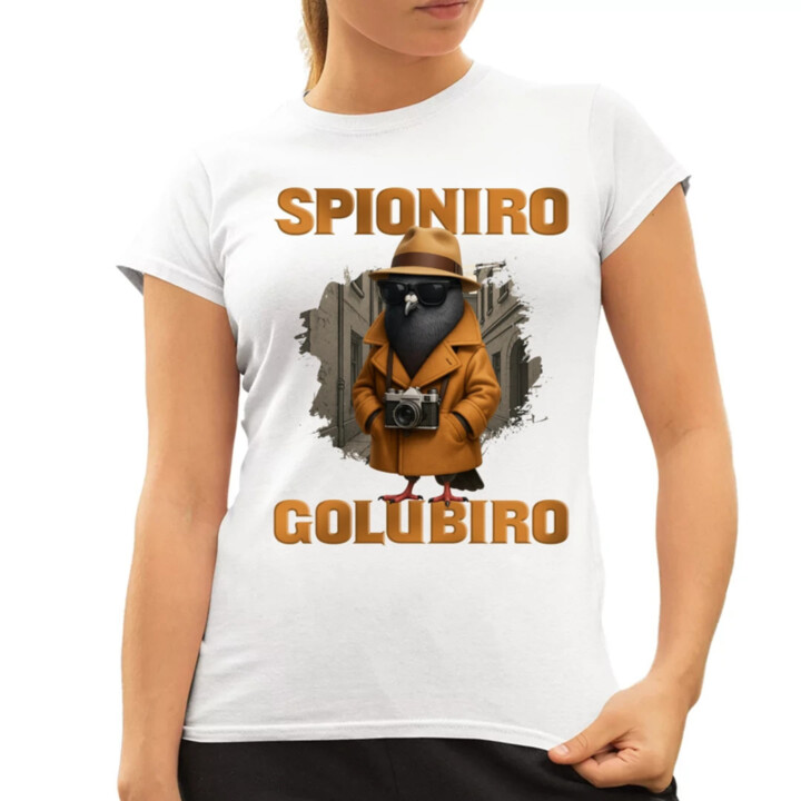 Spioniro Golubiro - Italian Brainrot - dámske tričko s potlačou