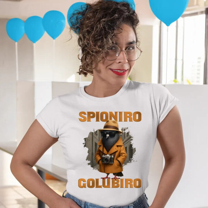 Spioniro Golubiro - Italian Brainrot - dámske tričko s potlačou