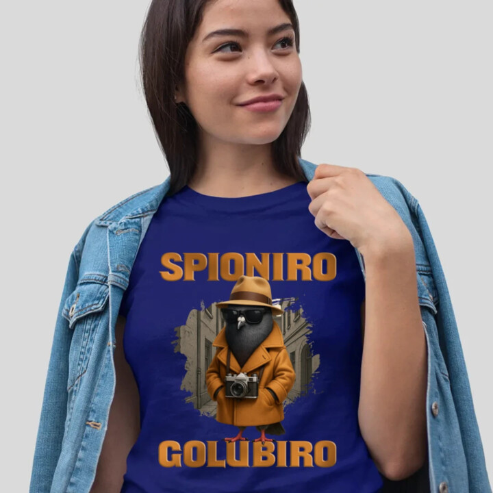 Spioniro Golubiro - Italian Brainrot - dámske tričko s potlačou