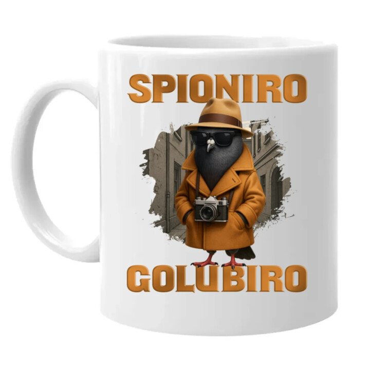 Spioniro Golubiro - Italian Brainrot - keramický hrnček s potlačou