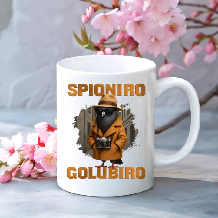 Spioniro Golubiro - Italian Brainrot - keramický hrnček s potlačou