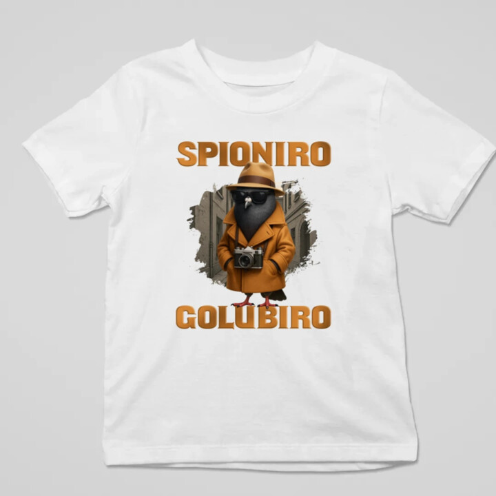Spioniro Golubiro - Italian Brainrot - detské tričko s potlačou