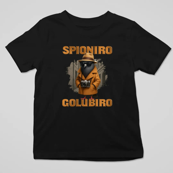 Spioniro Golubiro - Italian Brainrot - detské tričko s potlačou