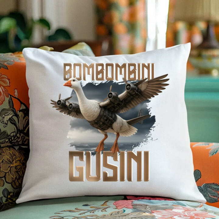 Bombombini Gusini - Italian Brainrot - vankúš s potlačou