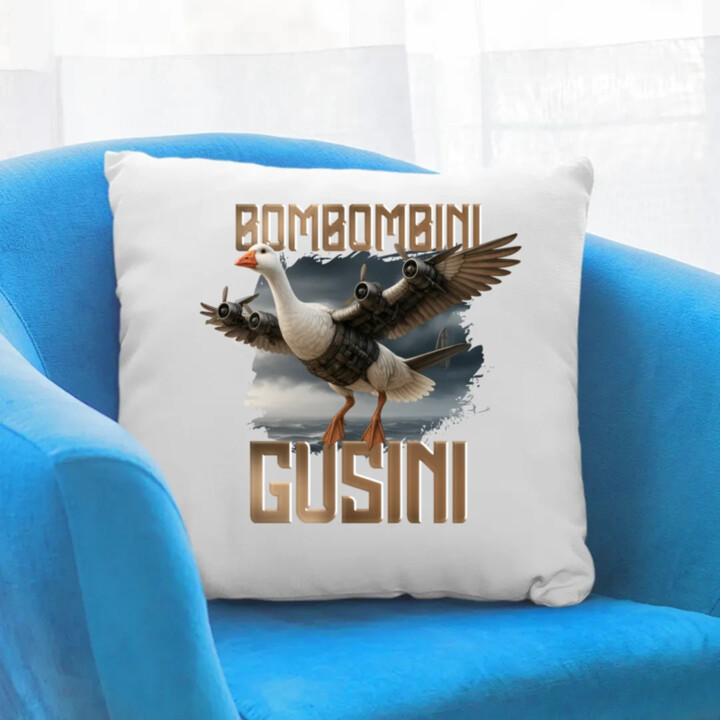 Bombombini Gusini - Italian Brainrot - vankúš s potlačou